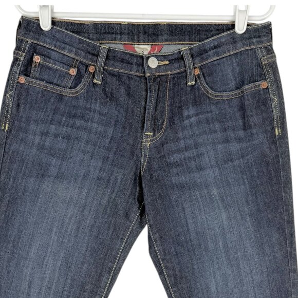 Lucky Brand Women's Low Rise Straight Leg Regular Fit Blue Crop Jeans Size 6/28 - Picture 3 of 10